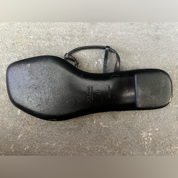 Vintage Patent Leather Black Prada Sandals - Picture 7 of 10